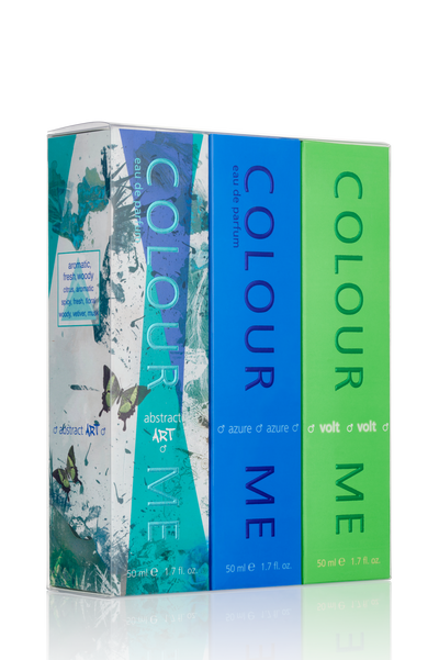 COLOUR ME Abstract Art/Azure/Volt 50ml EDP Triple Pack