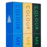 COLOUR ME Azure/Gold/Dark Green 50ml EDP Triple Pack