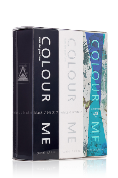 COLOUR ME Black/White/AbstractArt 50ml EDP Triple Gift Set