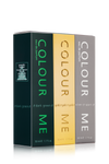 COLOUR ME Dark Green/Homme Gold/Silver Sport 50ml EDP Triple Pack
