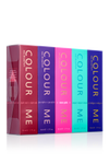 Colour Me Dark Red/Purple/Neon Pink/Aqua/Indigo 50ml Quin Pack