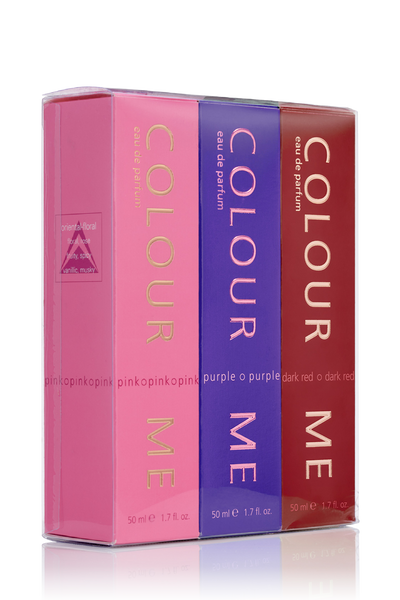 COLOUR ME Pink/Purple/Dark Red Triple Gift Set