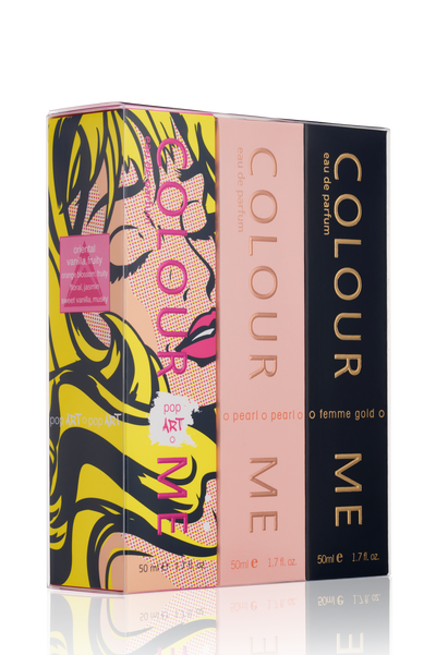 COLOUR ME Pop Art/Pearl/Femme Gold 50ml EDP Triple Gift Set