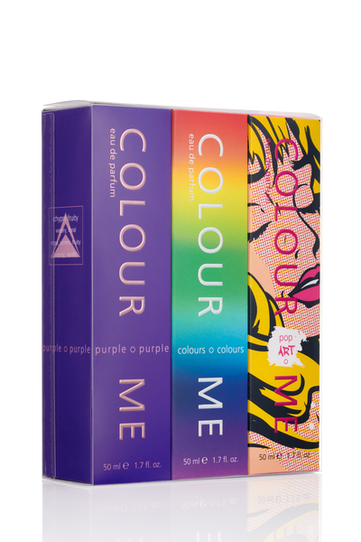COLOUR ME Purple/Colours/PopArt 50ml EDP Triple Gift Set